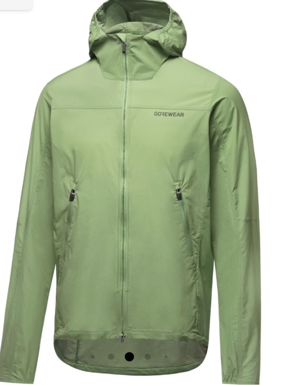 Gorewear Men's Lightweight Hooded Windbreaker — Green/ Fernflow - Picture 3 of 5